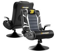 BraZen 18059 Panther Elite 2.1 Bluetooth Surround Sound Gaming Chair-White