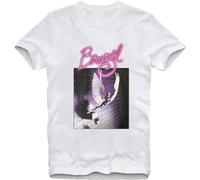 Brazil Film T Shirt Movie Sci FI 1980'S Cul College Style Cartoon Classic Large Size Rock T-Shirt White M