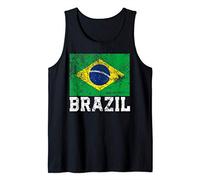 Brazil Flag Brazilian Family Pride Country Shirt Vintage Débardeur