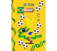 Brazil Football / Soccer Inspired Notebook / Journal / Back to School Workbook - Unique design - Lined Notebook with Date Field