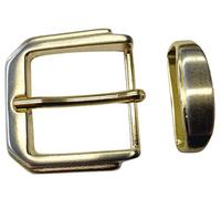 Brazil Lederwaren Boucle de ceinture 2,5 cm | Buckle Boucle de ceinture 25mm Massif | Boucle ardillon | Pour ceinture interchangeable jusqu'à 2.5cm | bicolor g/s