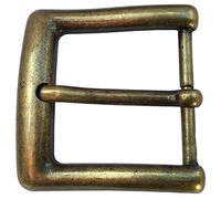 Brazil Lederwaren Boucle de ceinture 4,0 cm | Buckle Boucle de ceinture 40mm Massif | Boucle ardillon | Ceinture interchangeable jusqu'à 4cm | Laiton ancien