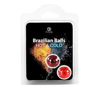 Secretplay Jeu de boules brésiliennes Secret 2 balles effet chaud et froid 8 g