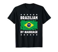 Brazilian by Marriage Brazilian Wife Husband Brazil Flag T-Shirt
