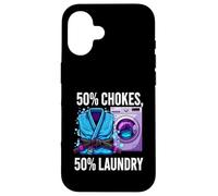 Brazilian Jiu Jitsu 50% Chokes 50% Laundry BJJ Coque pour iPhone 16