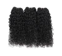 Brazilian Virgin Kinky Curly Human Hair 3 Bundles | 300g,Deep Curly Hair Extensions,Quick Weave,Soft and No Tangle(22 inch)