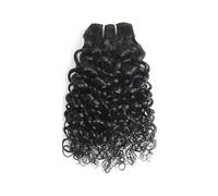 Brazilian Water Wave Human Hair Weave,Real Virgin Remy Unprocessed Short Sew In Hair Extensions Wet And Wavy 12A Grade Natural Black Color For Women Installation et enlèvement faciles(12inch)