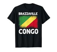 Brazzaville Congo Drapeau du Congo Porter Africa Lover T-Shirt