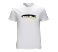 Brazzer T-Shirt Man's Fashion White Unisex Tees XXL