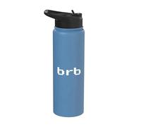 BRB Be Right Back - Amateur de jeux vidéo à pixels minimalistes et amusants Stainless Steel Insulated Water Bottle