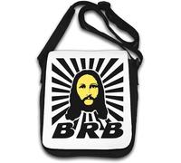 BRB Be Right Back Funny Jesus Graphic Sac à bandoulière Blanc