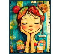 BRB... My Brain’s on Vacation: A Lined Notebook for Daydreamers, Overthinkers & Mental Escape Artists | 160 Pages | Graphic Girl Art Watermark