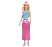 Barbie Dreamtopia Poupée royale, blonde avec jupe rose, chaussures et accessoire pour les cheveux