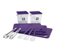 BRB Set de cuisine pratique pour la préparation et le stockage des aliments et des aliments (violet)