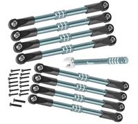 BRCatWPark Tiges de poussée réglables avant et arrière pour mini camion Summit E-Revo 1/16, maillons de carrossage RC en aluminium, biellettes de direction, ensemble de liaison de tige de poussée de