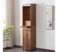 BRCYKRWY Armoire d'autel Bouddhiste avec Rangement,Table D'Autel De MéDitation à 2 Niveaux avec Tiroirs,Autels De Table De MéDitation,Bouddhiste De Détente,pour PrièRes Culte