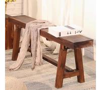 BRCYKRWY Banc Salle A Manger,Banc pour Table De Cuisine,Banc en Bois Naturel,Banc Rustique pour Lentrée,Banc en Bois Recyclé,Banc dans Un Look Vintage Tendance,Banc De Fleurs Décoratif en Bois