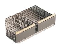 BRDQIMC Étagère Coulissante Pliable For Évier De Cuisine - Panier De Rangement Rétractable À Pousser-tirer, Tiroir Coulissant Réglable For Le Rangement De La Vaisselle(Small x2)