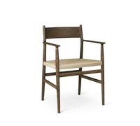 Brdr. Krüger Fauteuil Arv siège tissé Cordon en papier de chêne fumé
