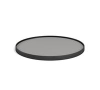 Brdr. Krüger Bølling Plateau Ø60 Chêne Peint en Noir avec Plaques en Gris/Gris Foncé