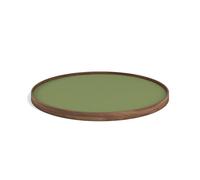 Brdr. Krüger Bølling Plateau Ø60 Noyer avec Assiette I Vert/Vert Foncé