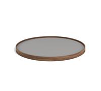 Brdr. Krüger Bølling Plateau Ø60 Noyer avec Assiettes en Gris/Gris Foncé