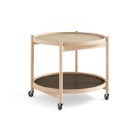 Brdr. Krüger Bølling Table Plateau Ø60 Hêtre Huilé avec Panneaux Beige/Brun