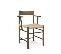 Brdr. Krüger F-Chaise de Salle à Manger Avec Accoudoirs Chêne Fumé
