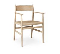 Brdr. Krüger Fauteuil Arv siège tissé Cordon de papier de chêne huilé