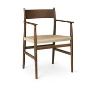 Brdr. Krüger Fauteuil Arv siège tissé Cordon en papier de chêne fumé