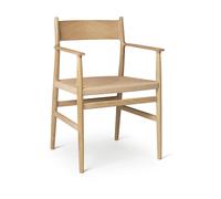 Brdr. Krüger Fauteuil Arv siège tissé Cordon en papier de chêne huilé