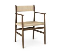 Brdr. Krüger Fauteuil Heritage dossier et assise tissés Cordon en papier de chêne fumé