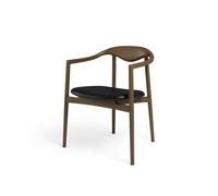 Brdr. Krüger Jari Chaise de Salle à Manger Chêne Fumé/Cuir Noir