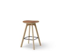 Brdr. Krüger Pauline Tabouret H65 Chêne/Cuir Brandy