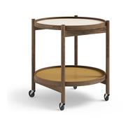 Brdr. Krüger Table roulante Bølling Tray Table model 50 sunny. structure en chêne huilé fumé
