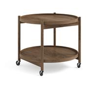 Brdr. Krüger Table roulante Bølling Tray Table model 60 chêne fumé. structure en chêne huilé fumé