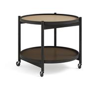Brdr. Krüger Table roulante Bølling Tray Table model 60 earth. structure en chêne laqué noir