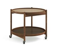 Brdr. Krüger Table roulante Bølling Tray Table model 60 earth. structure en noyer huilé