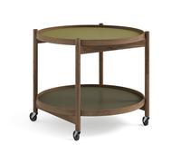 Brdr. Krüger Table roulante Bølling Tray Table model 60 leaf. structure en chêne huilé fumé
