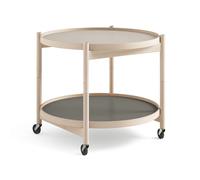 Brdr. Krüger Table roulante Bølling Tray Table model 60 stone. structure en hêtre non traité