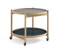 Brdr. Krüger Table roulante Bølling Tray Table model 60 water. structure en chêne huilé
