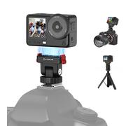 BRDRC Action 6 Support adaptateur griffe pour DJI Osmo Action 6, adaptateur magnétique à libération rapide pour DJI Osmo Nano, inclinaison à 180° réglable et trépied trou de vis 6,35 mm pour