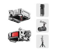 BRDRC Adaptateur d'extension de cage Pocket 3, en alliage d'aluminium avec trous de vis 1/4, pour adaptateur GoPro, griffe, pour Osmo Action Quick Release pour Creator Combo Accessoires