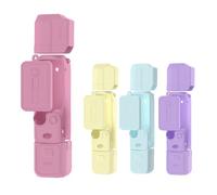 BRDRC Coque de protection en silicone pour objectif de poche 3 - Résistante aux rayures - Compatible avec les accessoires DJI OSMO Pocket 3 (rouge)