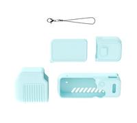 BRDRC Ensemble de housses de corps pour appareil photo compatible avec Pocket 4, accessoires de poignée d'écran en silicone pour filmer des voyages, étui de rangement