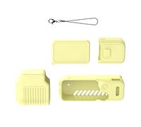 BRDRC Ensemble de housses de corps pour appareil photo compatible avec Pocket 4, accessoires de poignée d'écran en silicone pour filmer des voyages, étui de rangement