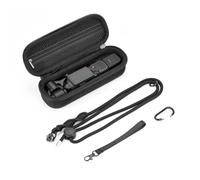 BRDRC Étui de transport pour DJI Osmo Pocket 4, sac de rangement de protection portable avec cordon, dragonne et mousqueton, étui de voyage rigide pour accessoires d'appareil photo DJI Pocket 4
