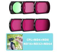 Brdrc-Kit De Filtre D'objectif Uv Nd Pour Dji Osmo Pocket 3,Accessoires Cpl Réglables,Déterminer La Caméra À Cardan Volontairement,8 Volontairement,16 Livres - Type 6 In 1-Generique