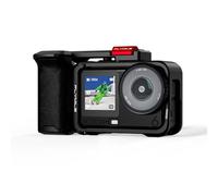 BRDRC Kit de poignée pour DJI Action 6 (avec cage), support de poignée avec bouton d'obturation, libération rapide, griffe pour DJI Osmo Action 6 Accessoires