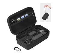 BRDRC Osmo Pocket 3 Étui, Sac de Transport Portable Sac de Rangement Protecteur Rigide pour DJI Osmo Pocket 3 Creator Combo Caméra Accessoires avec Poignet et Mousqueton (Noir)